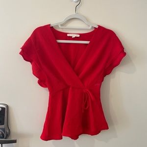 monteau los angeles red blouse
